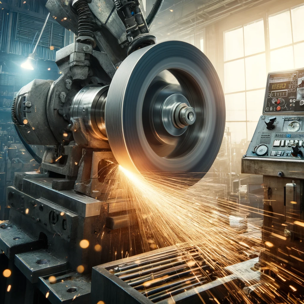 Rettifica tangenziale su metalli