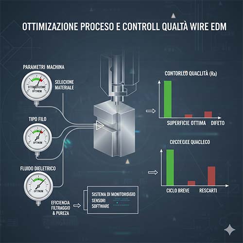 Ottimizzazione processo elettroerosione a filo e controllo qualità
