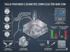 Scopri di più sull'articolo Taglio Profondo e Geometrie Complesse con Wire EDM